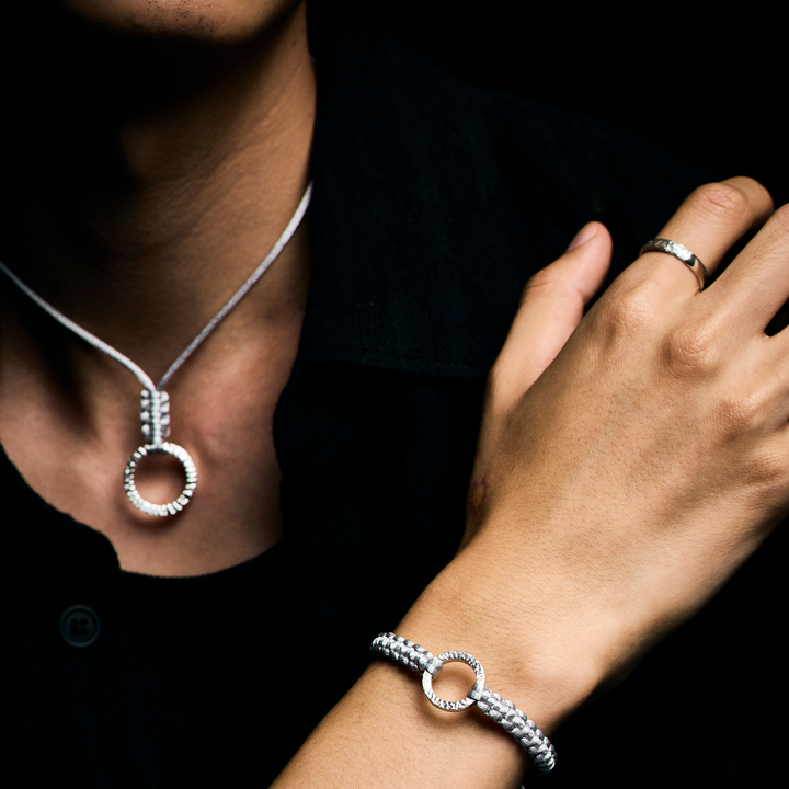 Choker -AUBE- Brilliant Silver シルバー チョーカー-ネックレス-yuzen-official