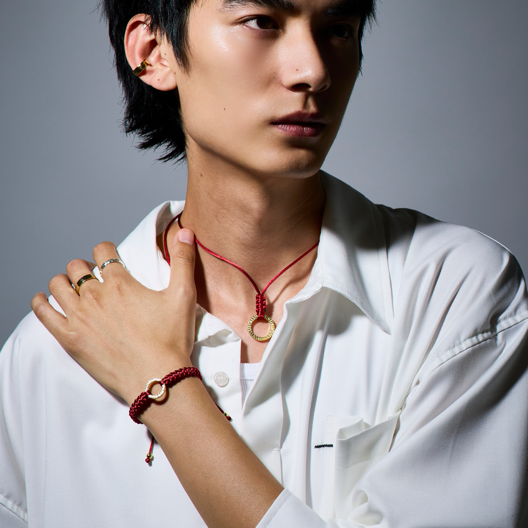 Choker -SOL- Graceful Red ゴールド チョーカー-ネックレス-yuzen-official