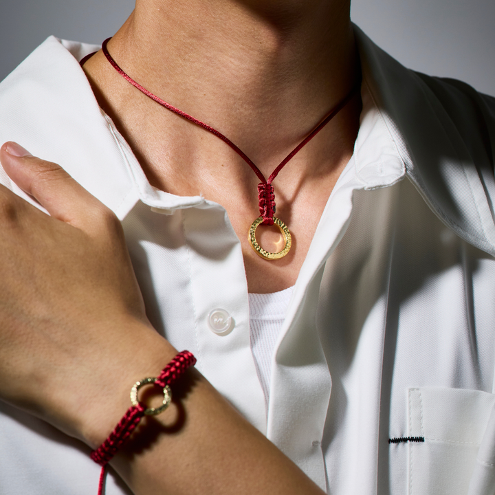 Choker -SOL- Graceful Red ゴールド チョーカー-ネックレス-yuzen-official