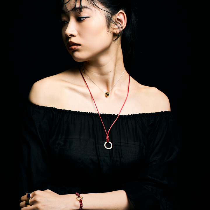 Choker -SOL- Graceful Red ゴールド チョーカー-ネックレス-yuzen-official