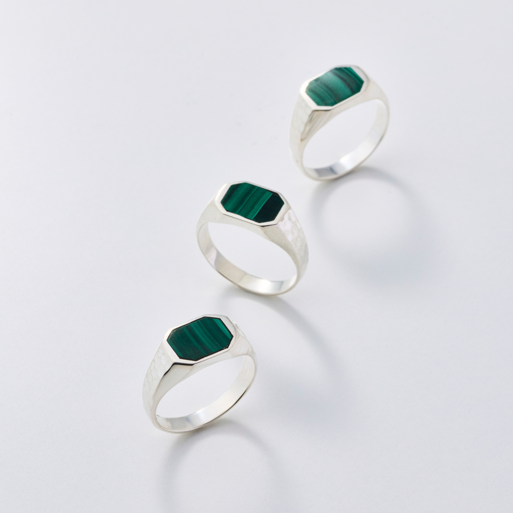 Silver Ring -FRAME- Malachite シルバー リング – yuzen-official
