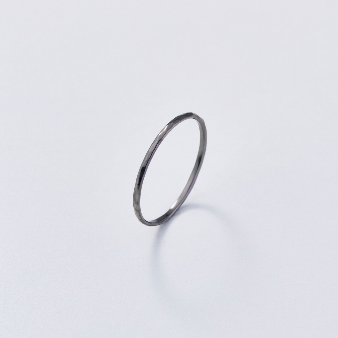 Silver Ring -Comfort 003 Black- シルバー リング-リング-yuzen-official