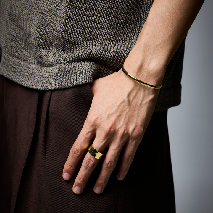 Gold Bangle -Plain Gold- ゴールド バングル-バングル-yuzen-official