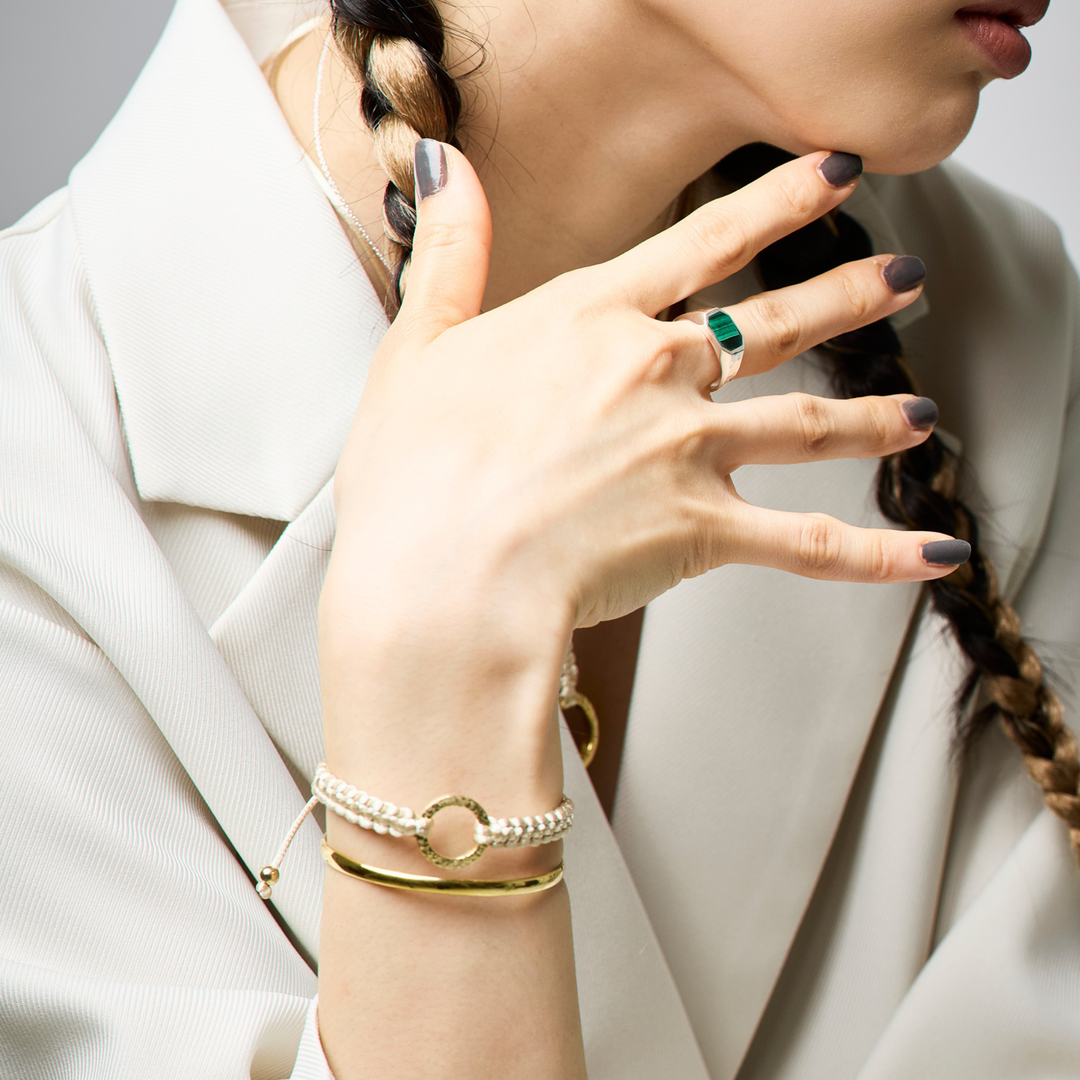 Bracelet -The SUN- Champagne Gold ゴールド ブレスレット-ブレスレット-yuzen-official