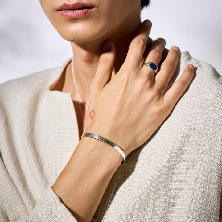 Silver Bangle -Flat- シルバー バングル-バングル-yuzen-official