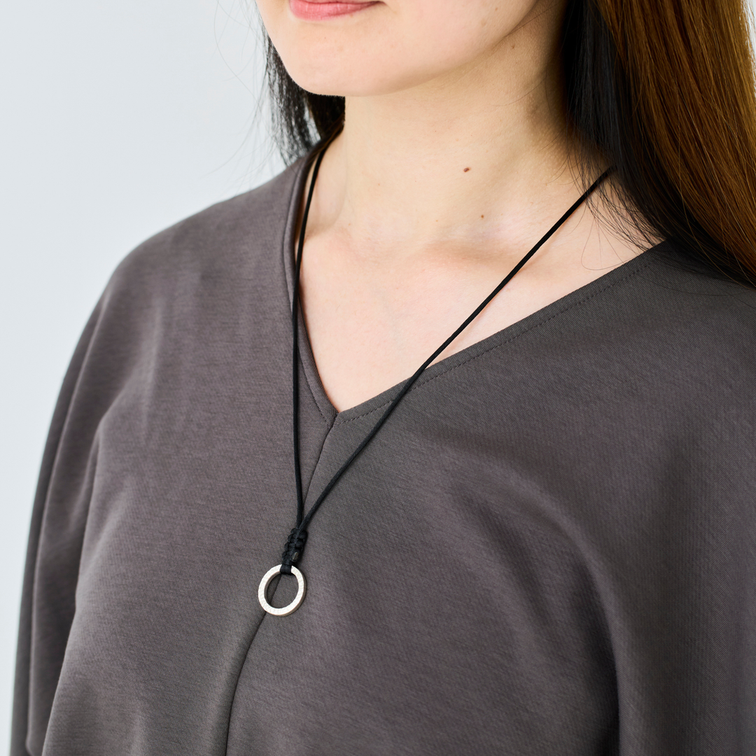 Choker -AUBE- Rich Black シルバー チョーカー-ネックレス-yuzen-official