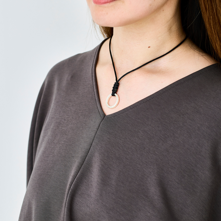 Choker -AUBE- Rich Black シルバー チョーカー-ネックレス-yuzen-official