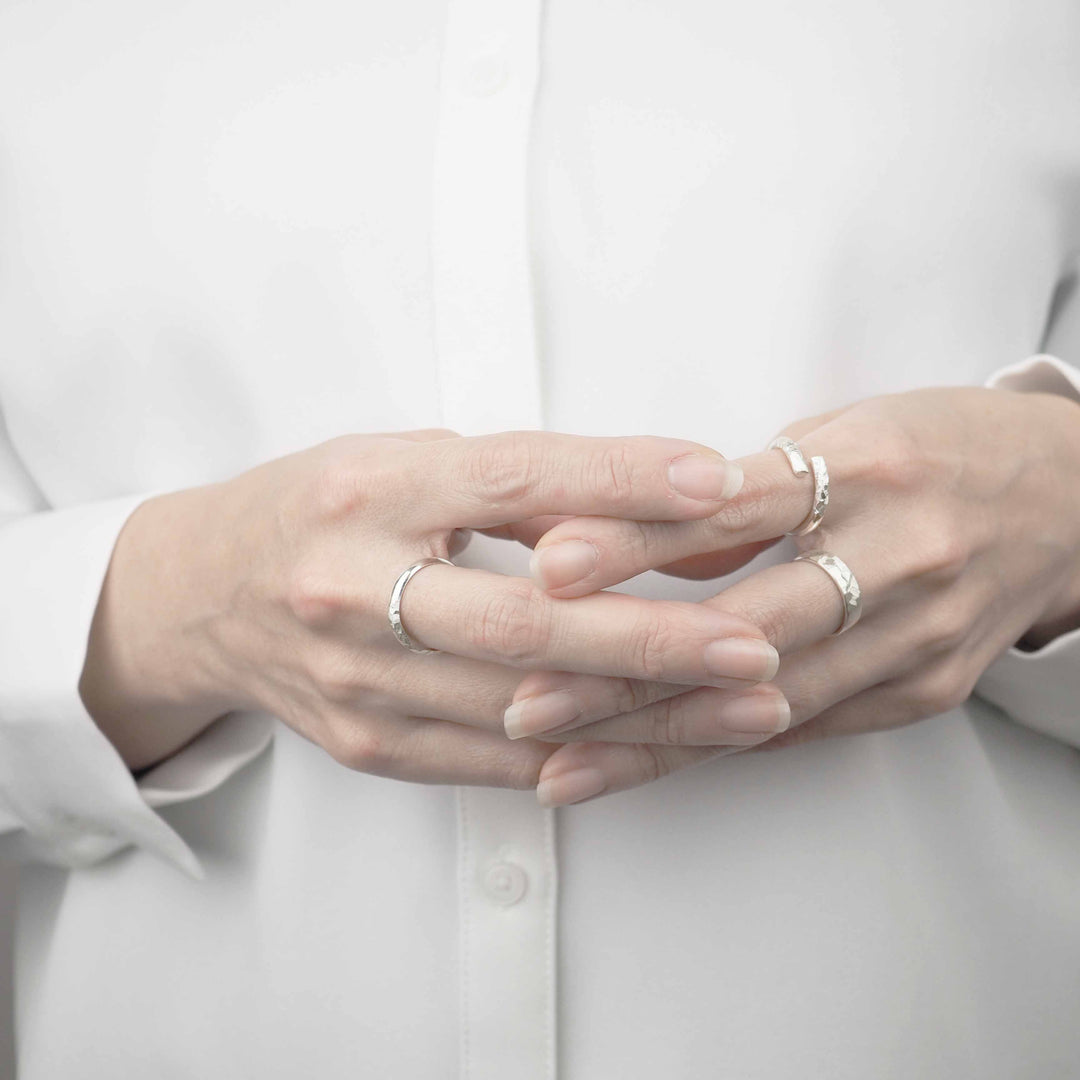 Silver Ring "Ancient 001"-リング-yuzen-official