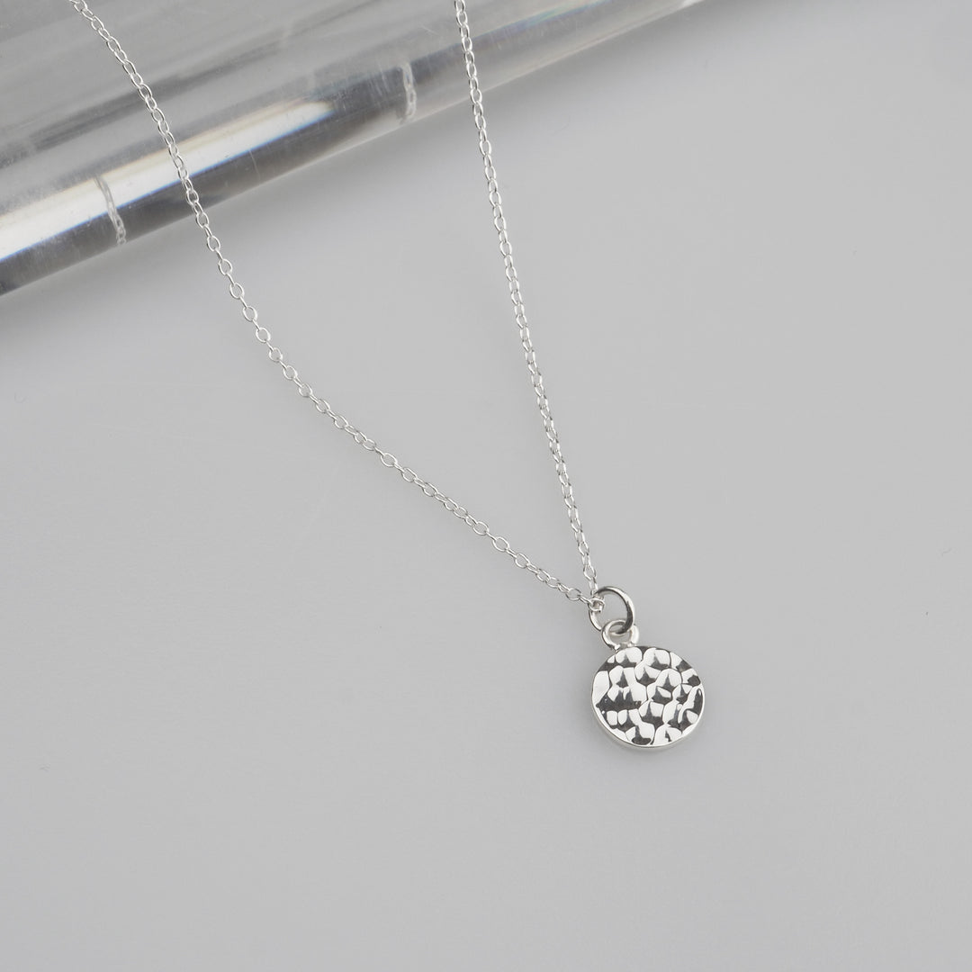 Silver Necklace -Tsuchime- シルバー ネックレス-ネックレス-yuzen-official