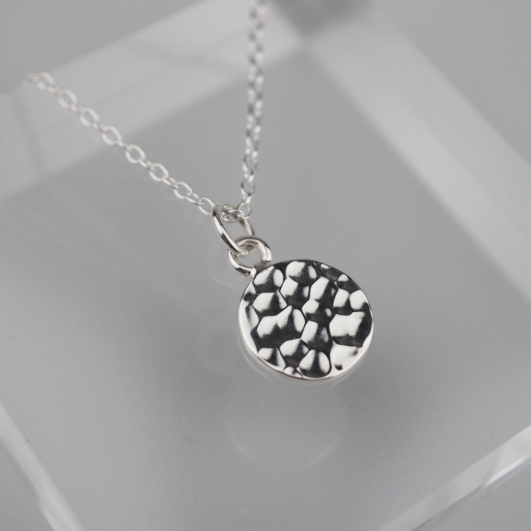 Silver Necklace -Tsuchime- シルバー ネックレス-ネックレス-yuzen-official