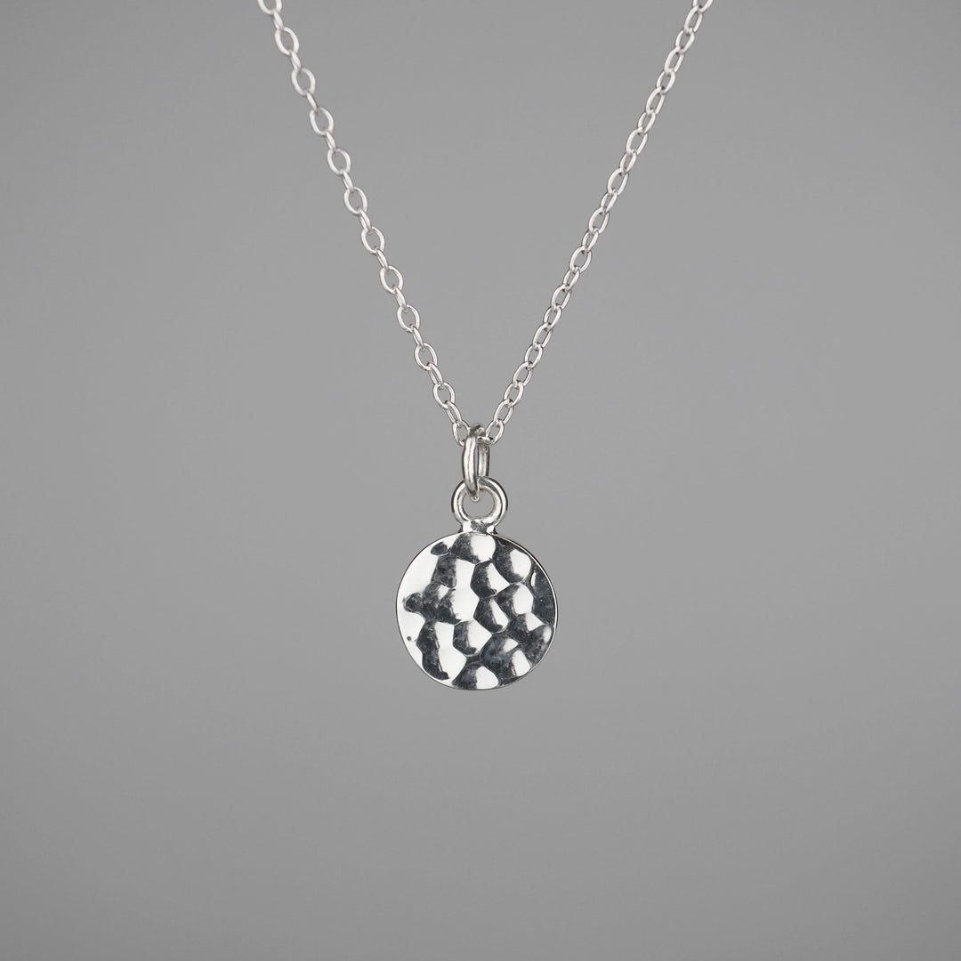 Silver Necklace -Tsuchime- シルバー ネックレス-ネックレス-yuzen-official
