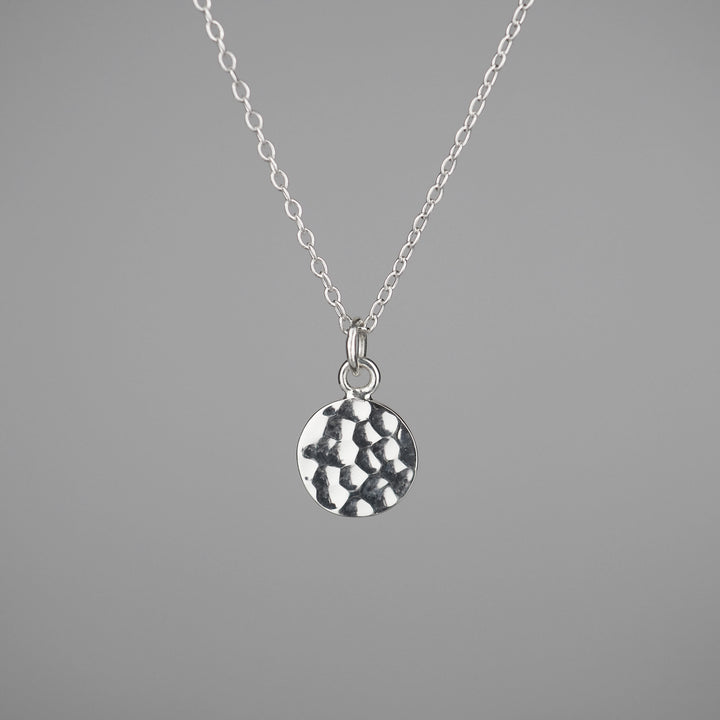 Silver Necklace -Tsuchime- シルバー ネックレス-ネックレス-yuzen-official