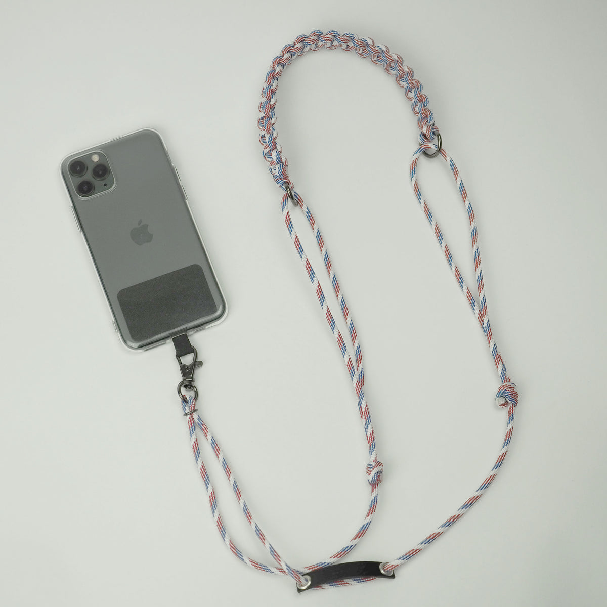 Smartphone Strap "Knot Tricolor" 繧ｹ繝槭�� 繧ｷ繝ｧ繝ｫ繝�繝ｼ 繧ｹ繝医Λ繝�繝� 窶� yuzen-official