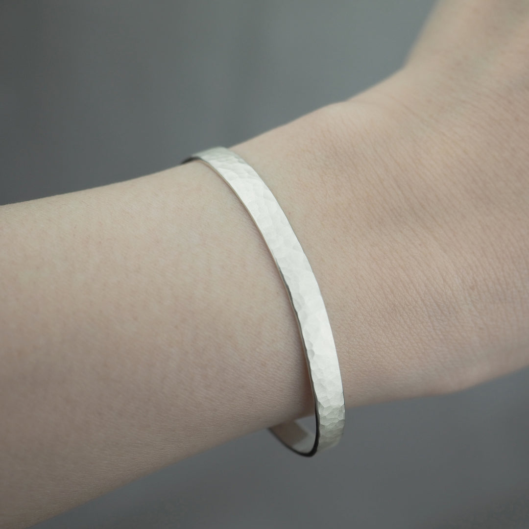 Silver Bangle -Tsuchime Matte- シルバー バングル-バングル-yuzen-official