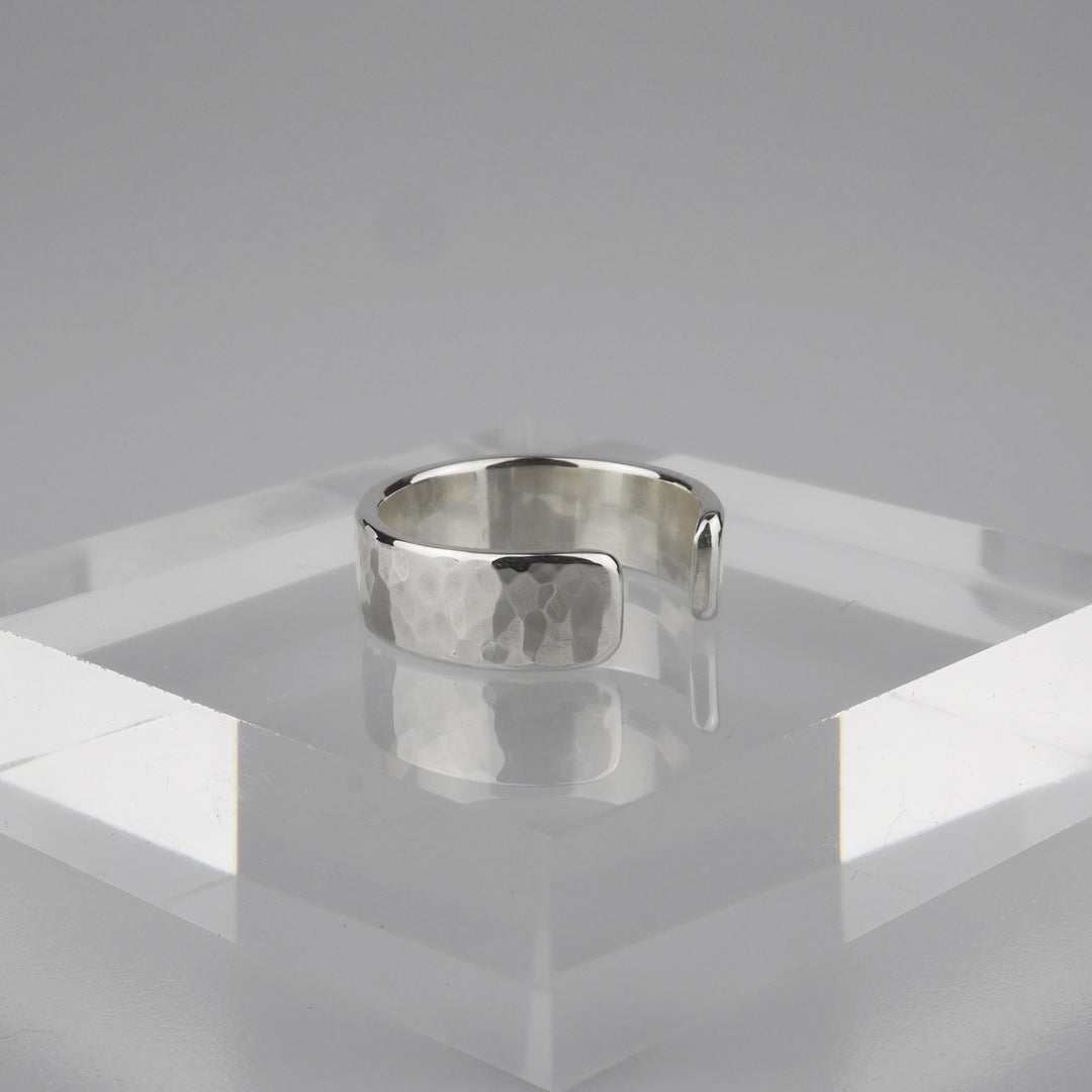 Silver Ear Cuff -Tsuchime 003- シルバー イヤーカフ-イヤーカフ-yuzen-official
