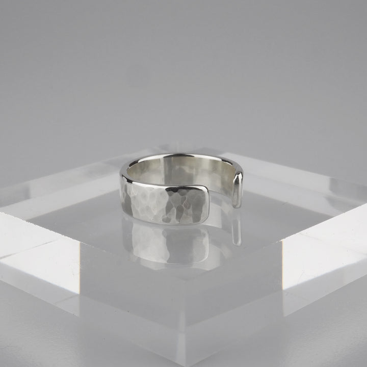 Silver Ear Cuff -Tsuchime 003- シルバー イヤーカフ-イヤーカフ-yuzen-official