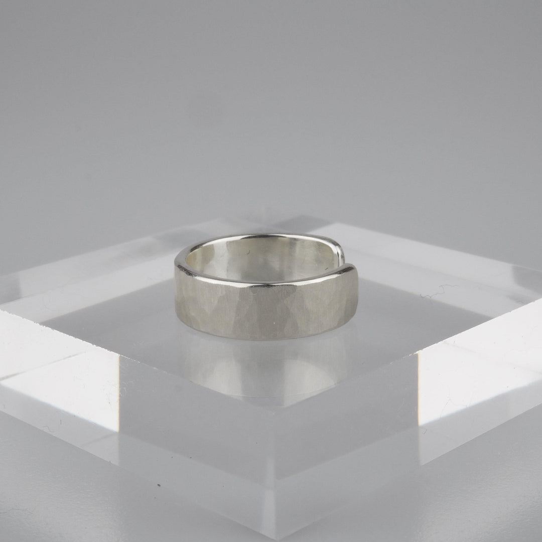 Silver Ear Cuff -Tsuchime 004- シルバー イヤーカフ-イヤーカフ-yuzen-official