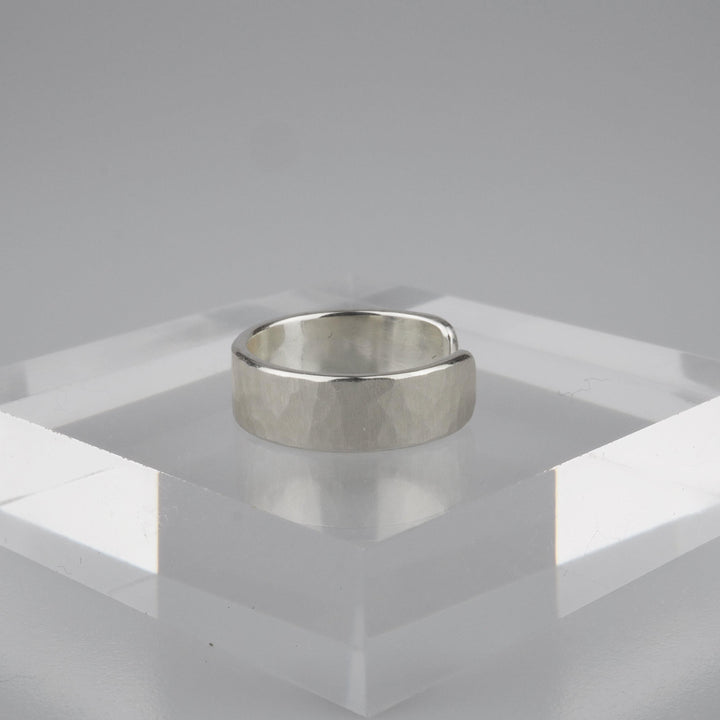 Silver Ear Cuff -Tsuchime 004- シルバー イヤーカフ-イヤーカフ-yuzen-official