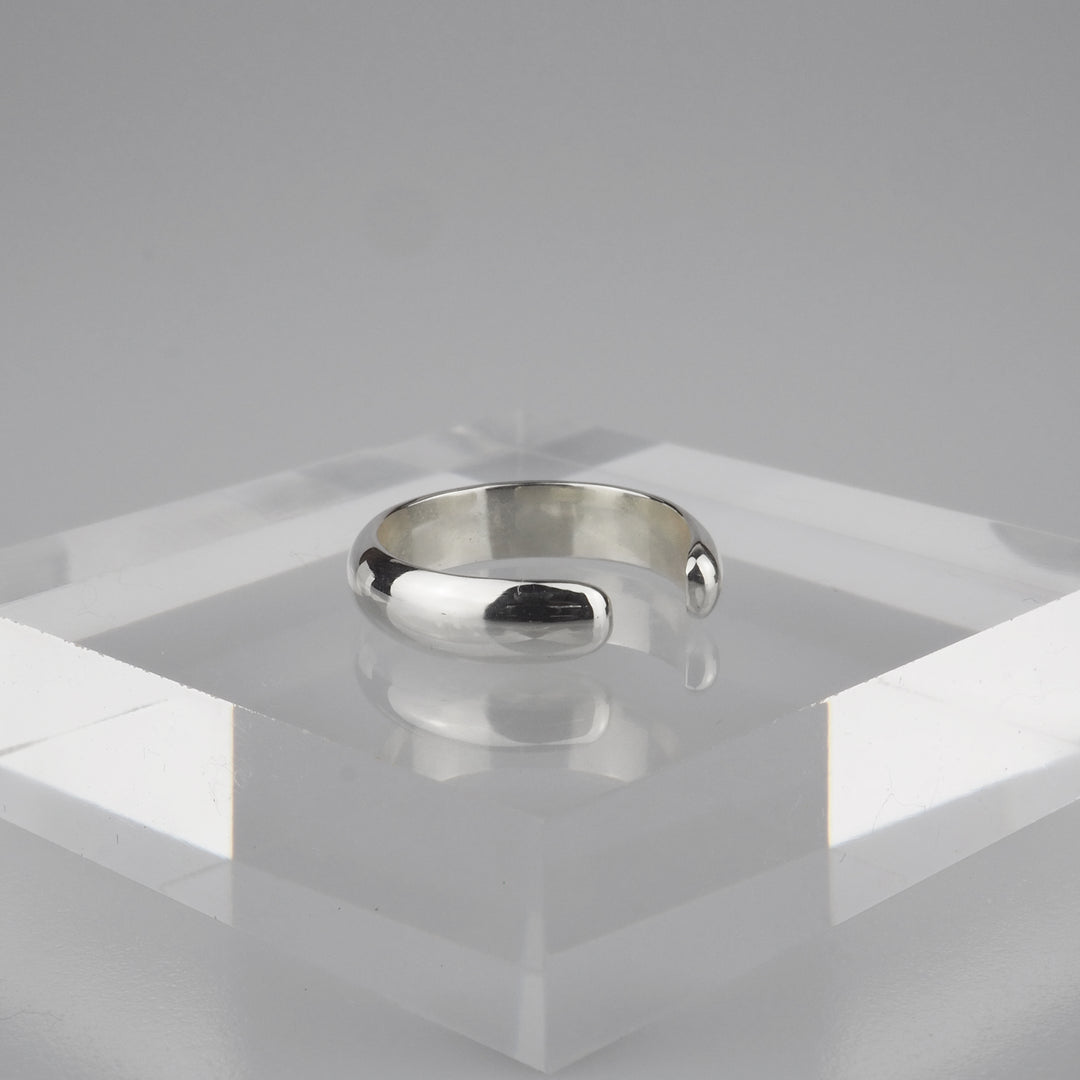 Silver Ear Cuff -Plain 001- シルバー イヤーカフ-イヤーカフ-yuzen-official