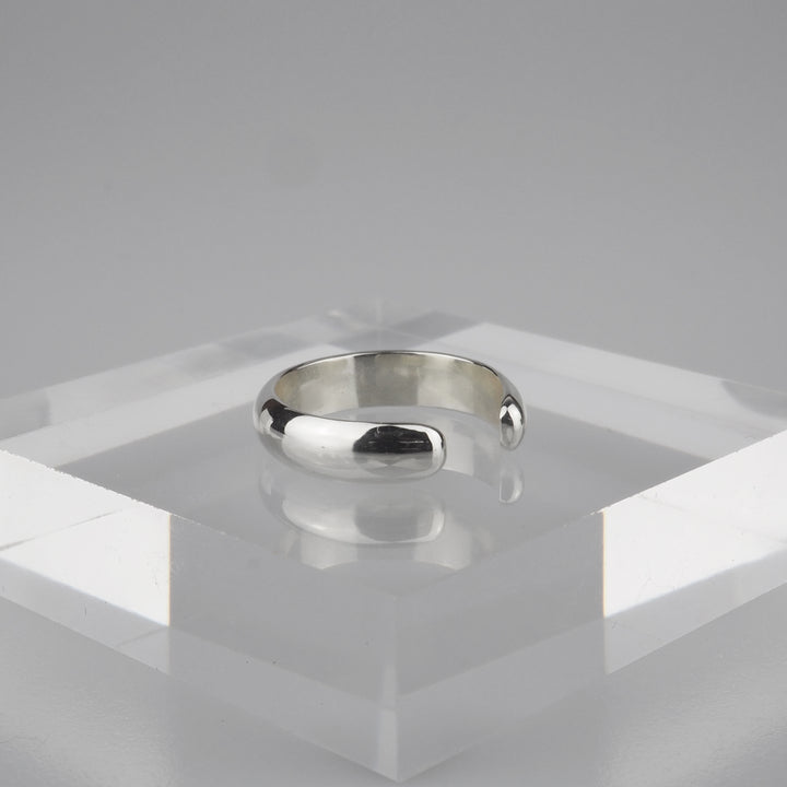 Silver Ear Cuff -Plain 001- シルバー イヤーカフ-イヤーカフ-yuzen-official