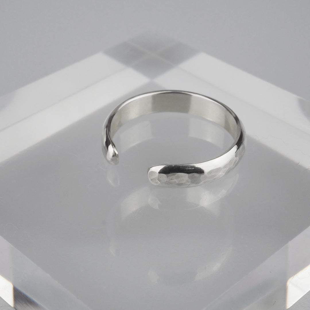 Silver Ear Cuff -Tsuchime 001- シルバー イヤーカフ-イヤーカフ-yuzen-official