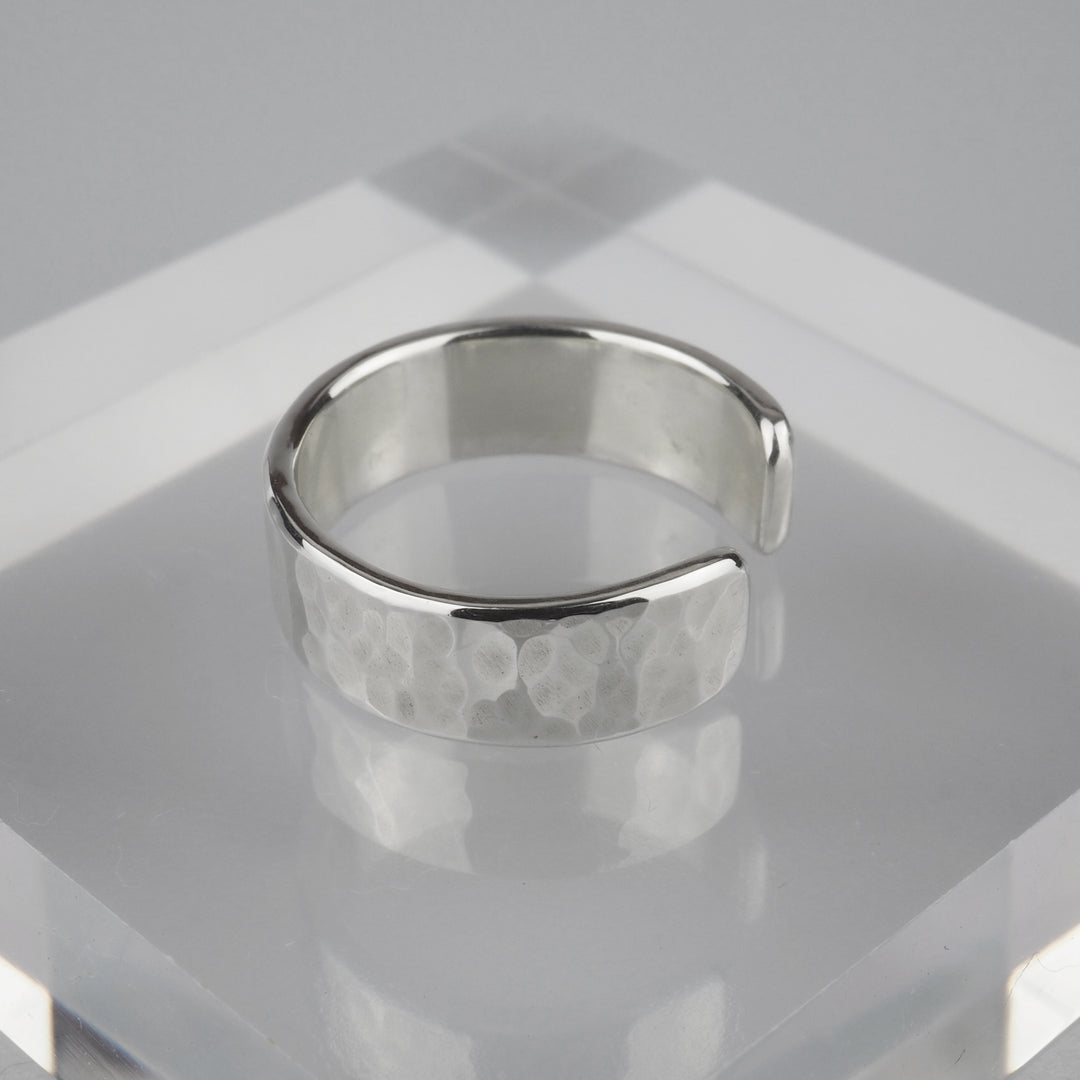 Silver Ear Cuff -Tsuchime 003- シルバー イヤーカフ-イヤーカフ-yuzen-official