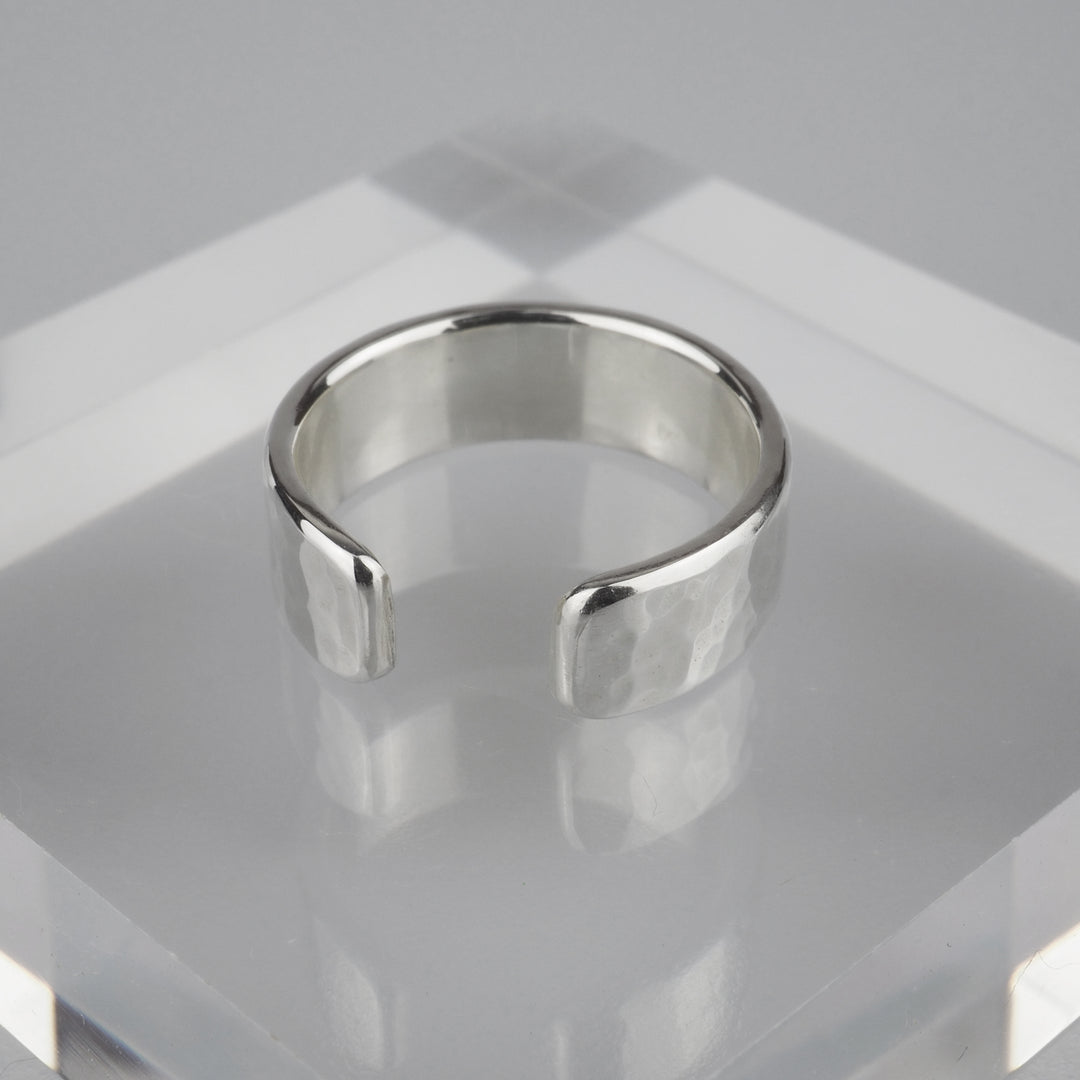 Silver Ear Cuff -Tsuchime 003- シルバー イヤーカフ-イヤーカフ-yuzen-official