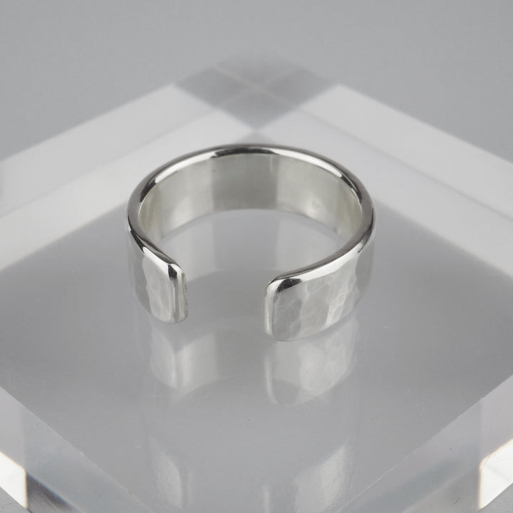 Silver Ear Cuff -Tsuchime 003- シルバー イヤーカフ-イヤーカフ-yuzen-official