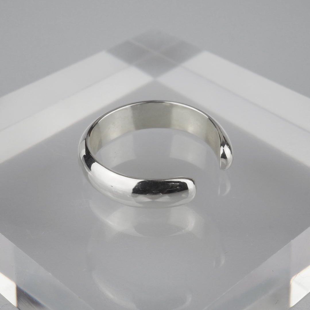 Silver Ear Cuff -Plain 001- シルバー イヤーカフ-イヤーカフ-yuzen-official
