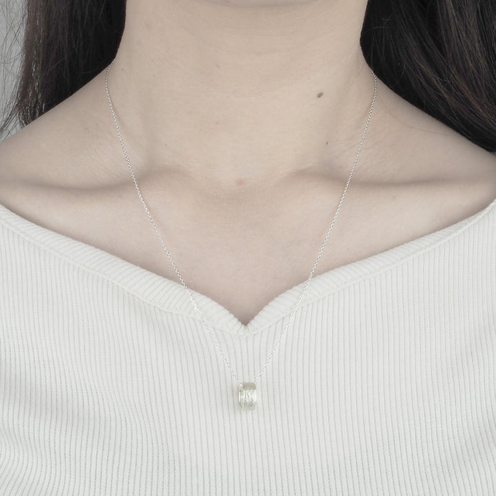 Silver Necklace -Tsuchime Ring Matte- シルバー ネックレス-ネックレス-yuzen-official