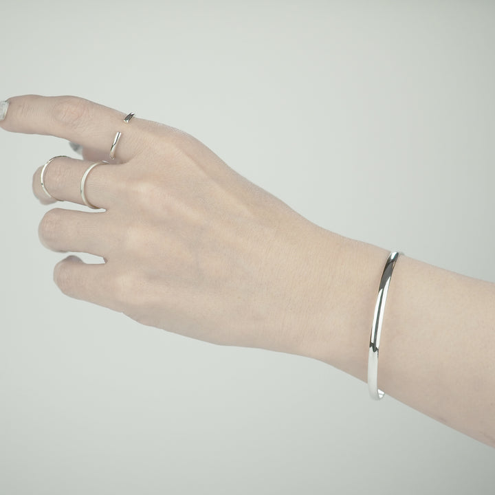 Silver Bangle -Plain- シルバー バングル-バングル-yuzen-official