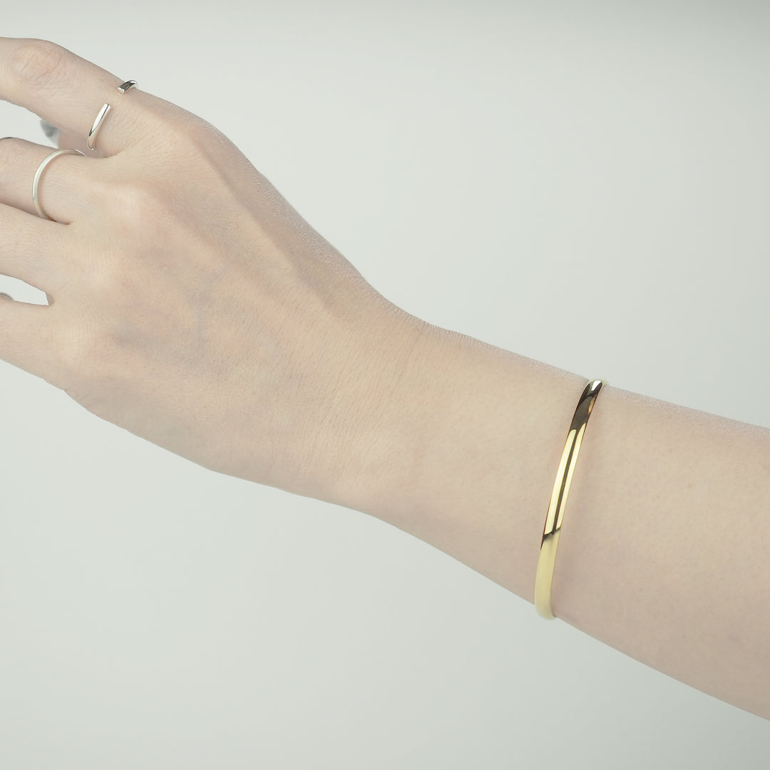 Gold Bangle -Plain Gold- ゴールド バングル-バングル-yuzen-official