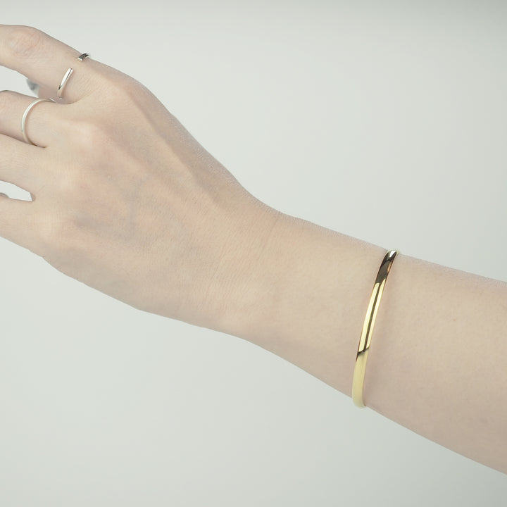 Gold Bangle -Plain Gold- ゴールド バングル-バングル-yuzen-official