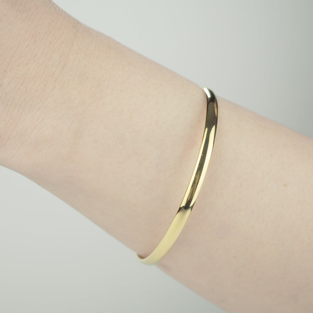 Gold Bangle -Plain Gold- ゴールド バングル-バングル-yuzen-official