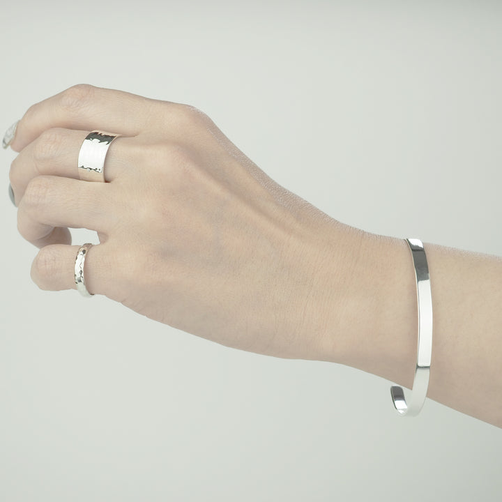 Silver Bangle -Flat- シルバー バングル-バングル-yuzen-official