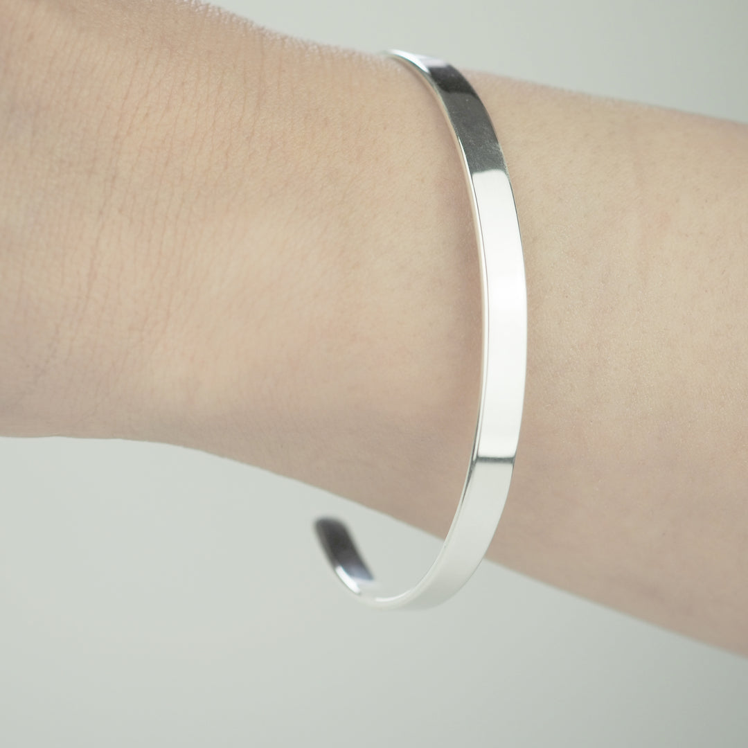 Silver Bangle -Flat- シルバー バングル-バングル-yuzen-official