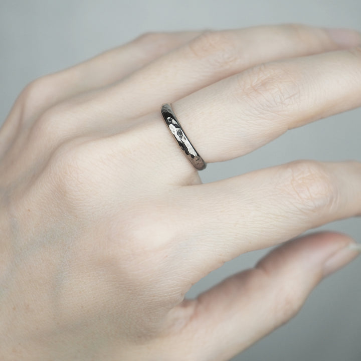 Silver Ring -Comfort 004 Black- シルバー リング-リング-yuzen-official