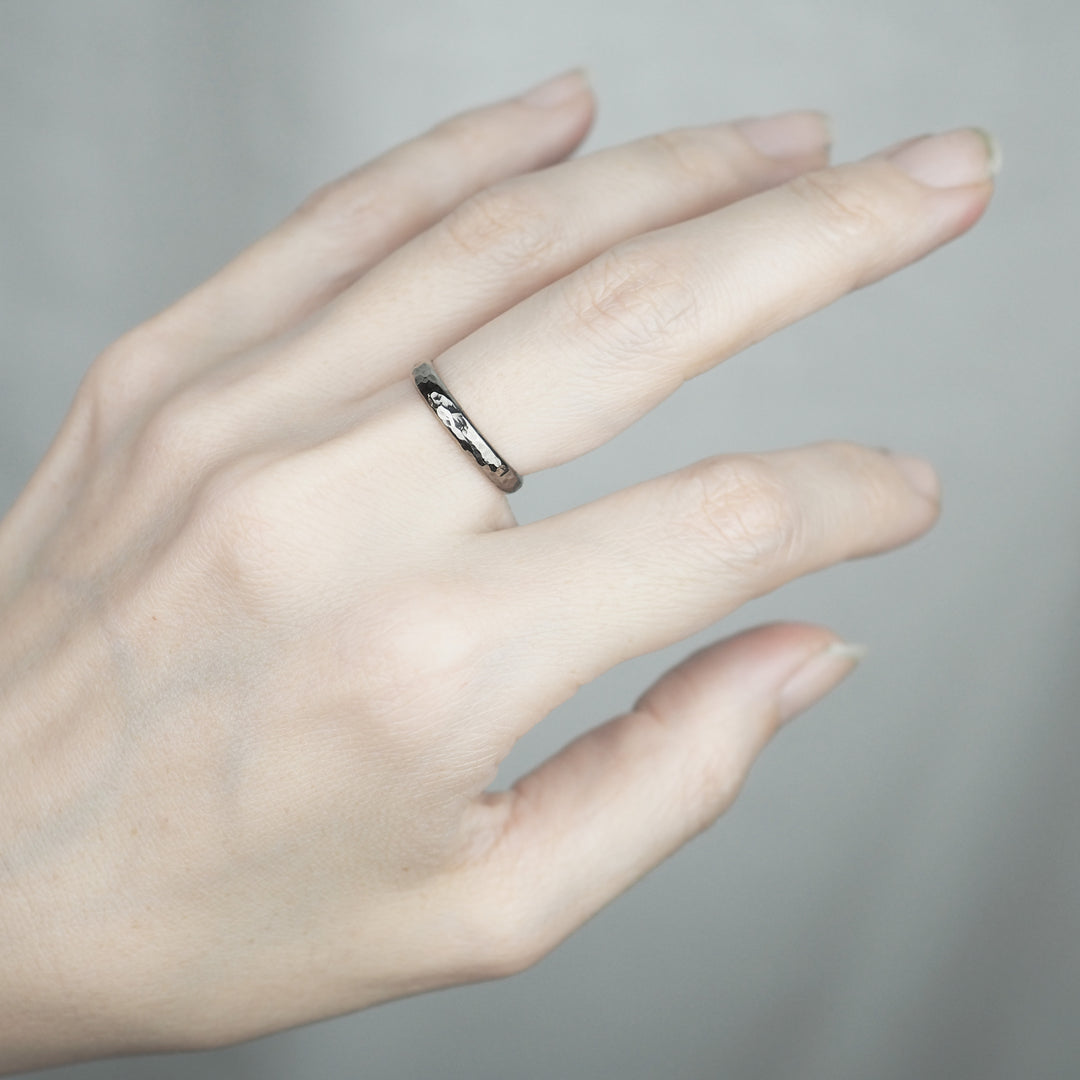 Silver Ring -Comfort 004 Black- シルバー リング-リング-yuzen-official