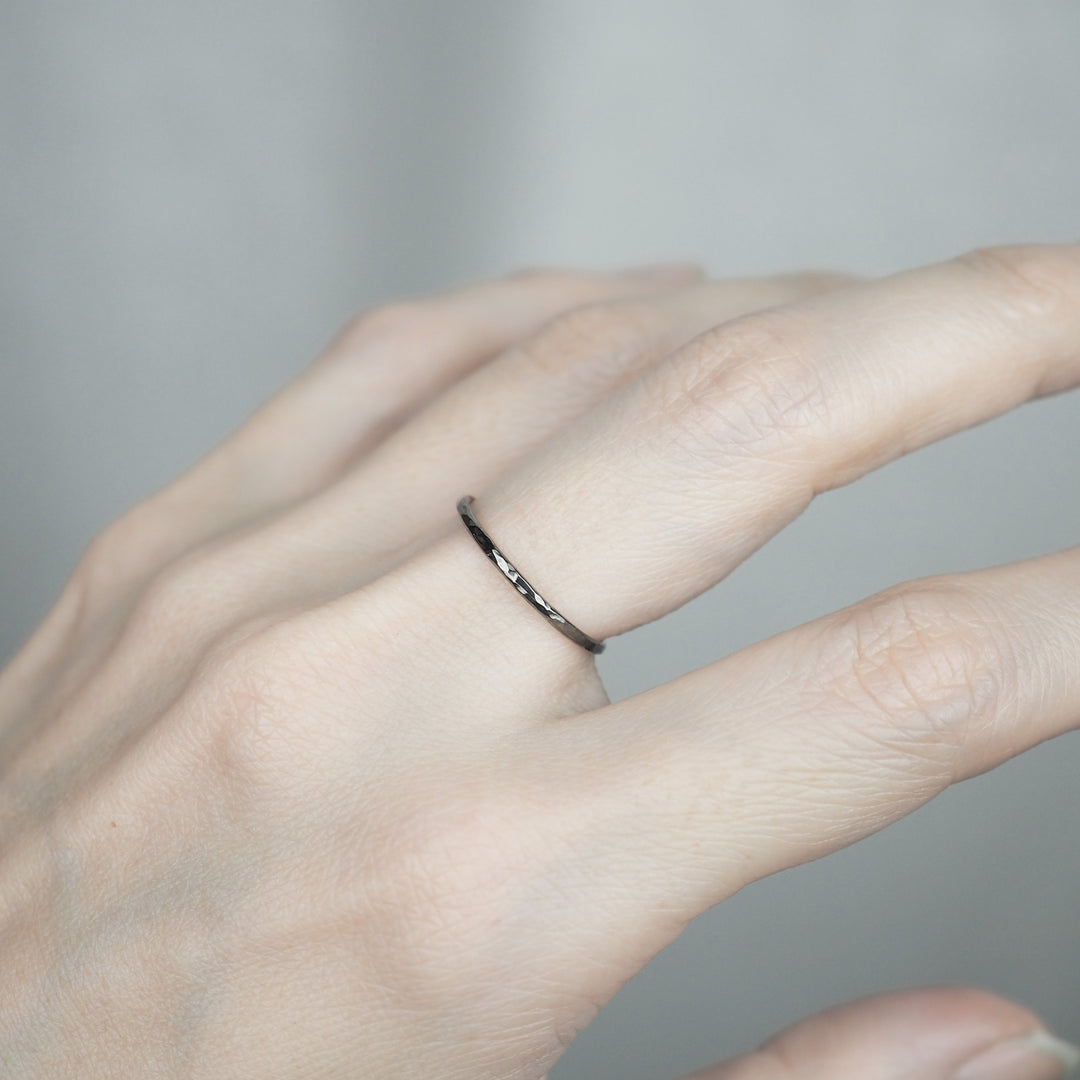 Silver Ring -Comfort 003 Black- シルバー リング-リング-yuzen-official