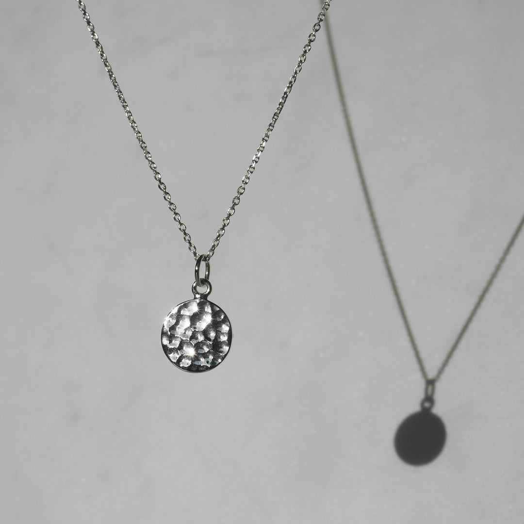 Silver Necklace -Tsuchime- シルバー ネックレス-ネックレス-yuzen-official