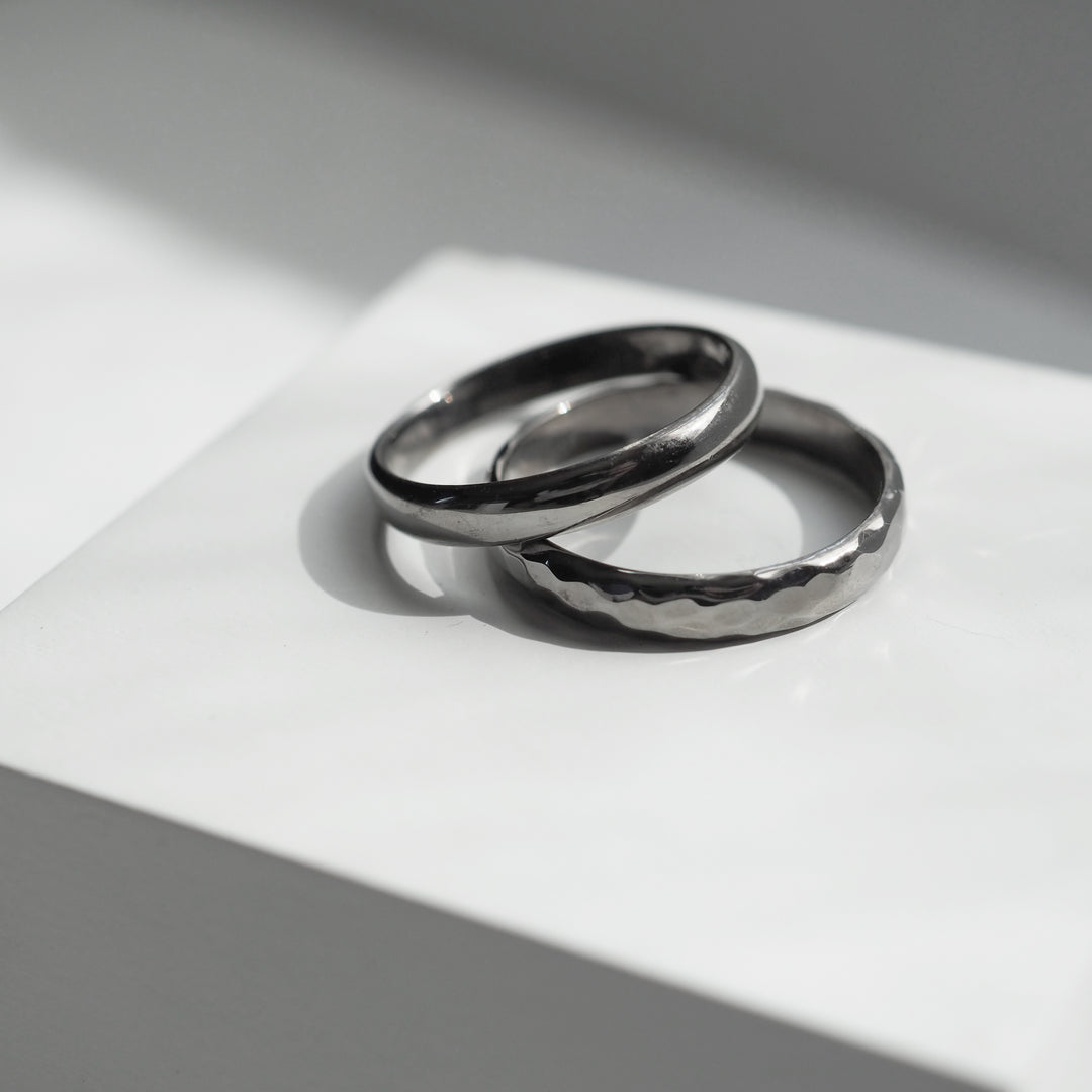 Silver Ring -Comfort 004 Black- シルバー リング-リング-yuzen-official