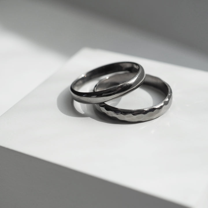 Silver Ring -Comfort 004 Black- シルバー リング-リング-yuzen-official