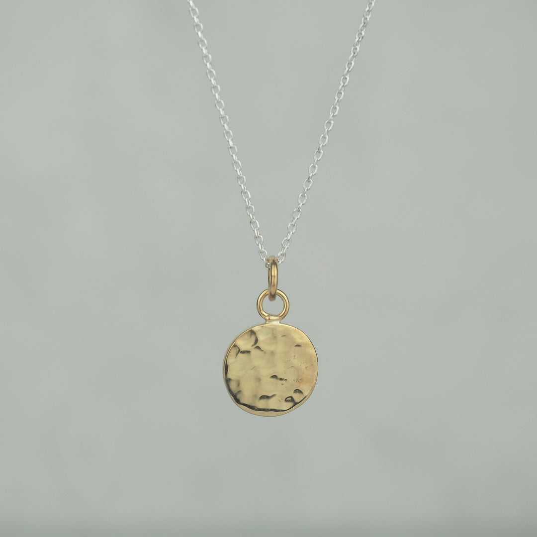 Silver Necklace -Tsuchime Gold- シルバー ネックレス-ネックレス-yuzen-official