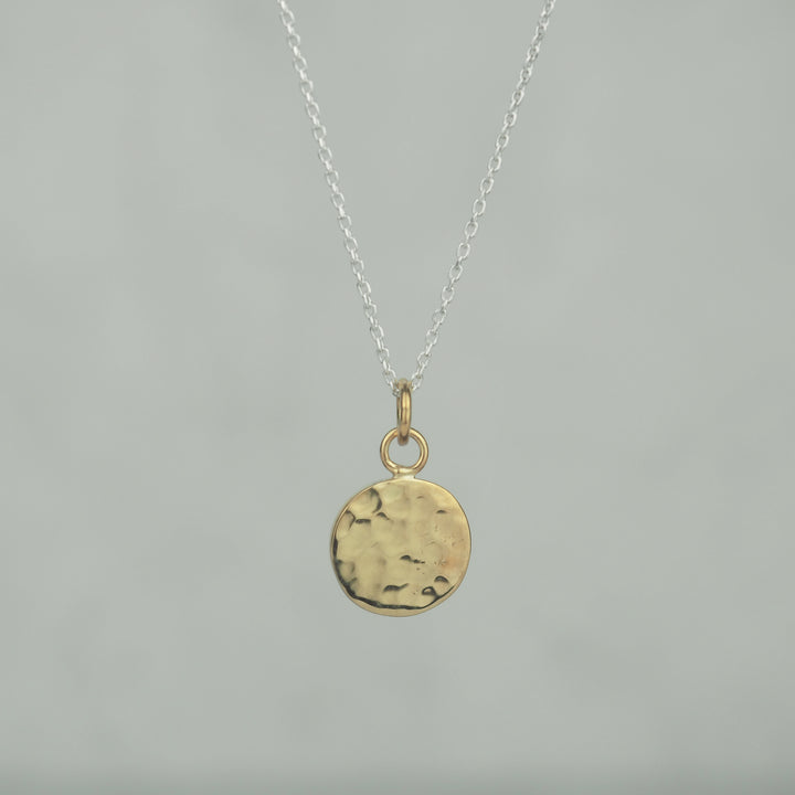 Silver Necklace -Tsuchime Gold- シルバー ネックレス-ネックレス-yuzen-official