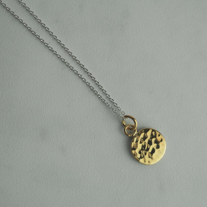 Silver Necklace -Tsuchime Gold- シルバー ネックレス-ネックレス-yuzen-official
