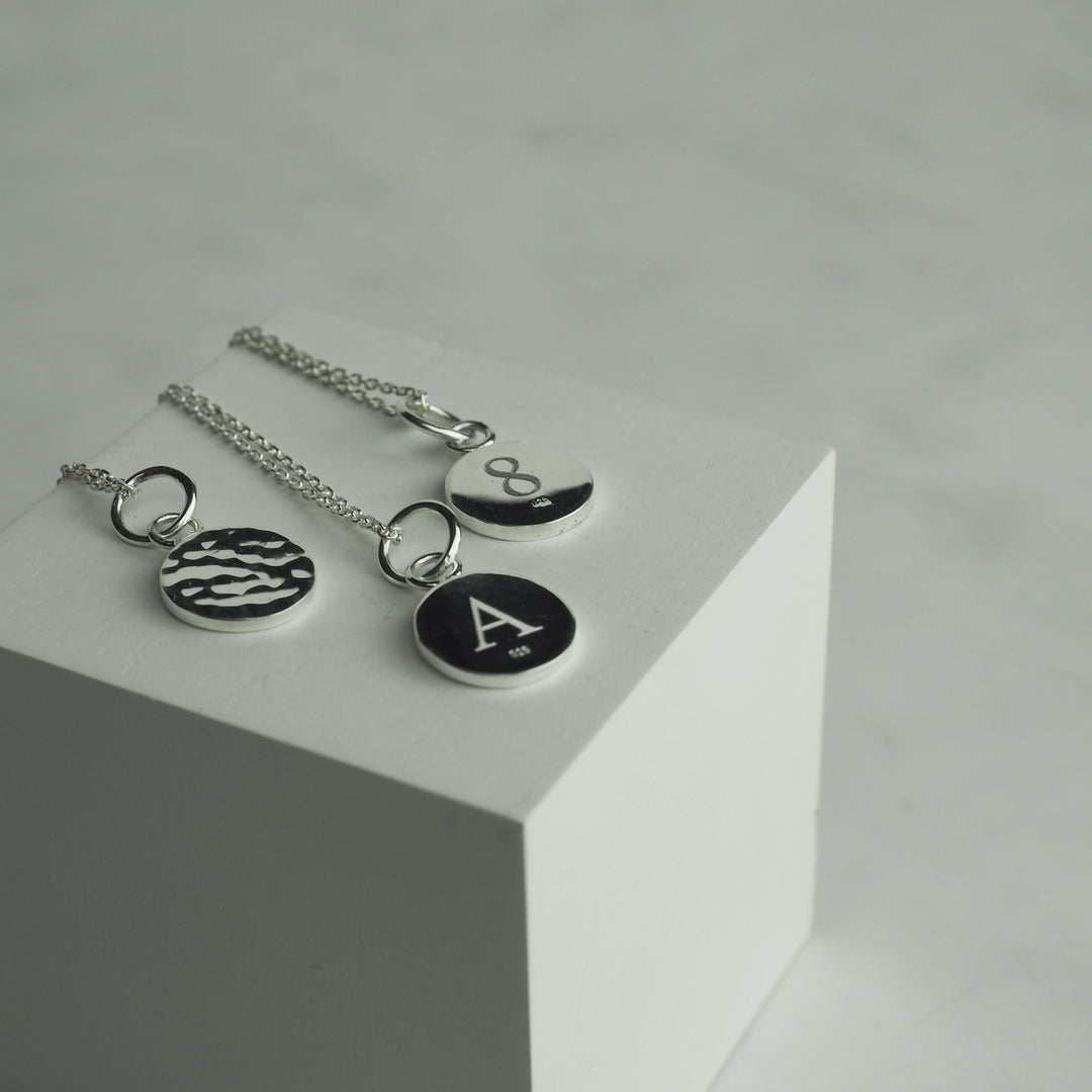 Silver Necklace -Tsuchime Initial- シルバー ネックレス-ネックレス-yuzen-official