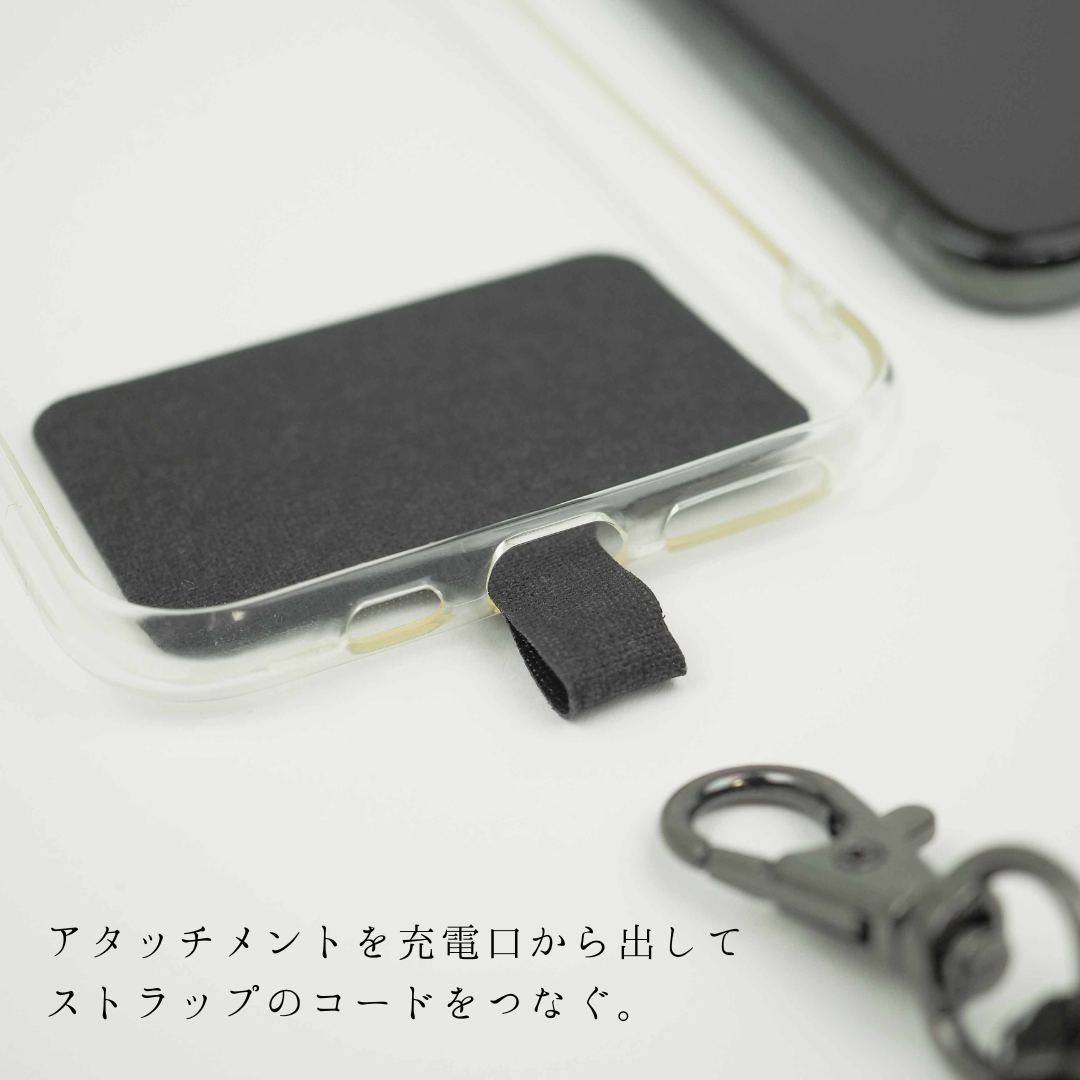Smartphone Strap "Knot Cement-Gray" スマホ ショルダー ストラップ-yuzen-official