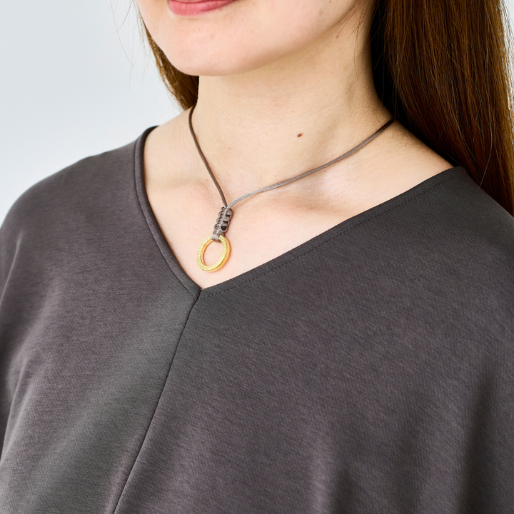 Choker -SOL- Antique Brown ゴールド チョーカー-ネックレス-yuzen-official