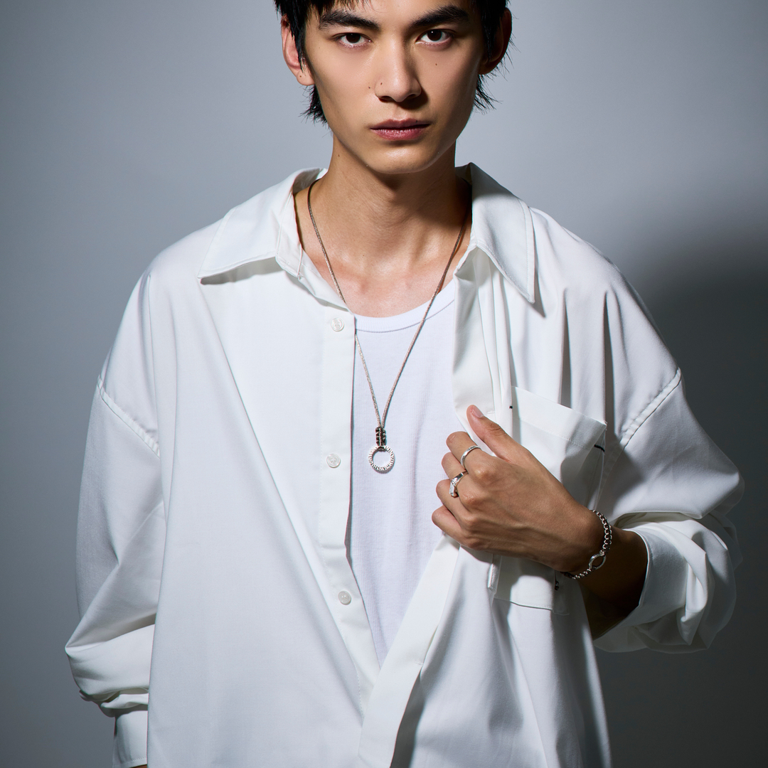 Choker -AUBE- Antique Brown シルバー チョーカー-ネックレス-yuzen-official