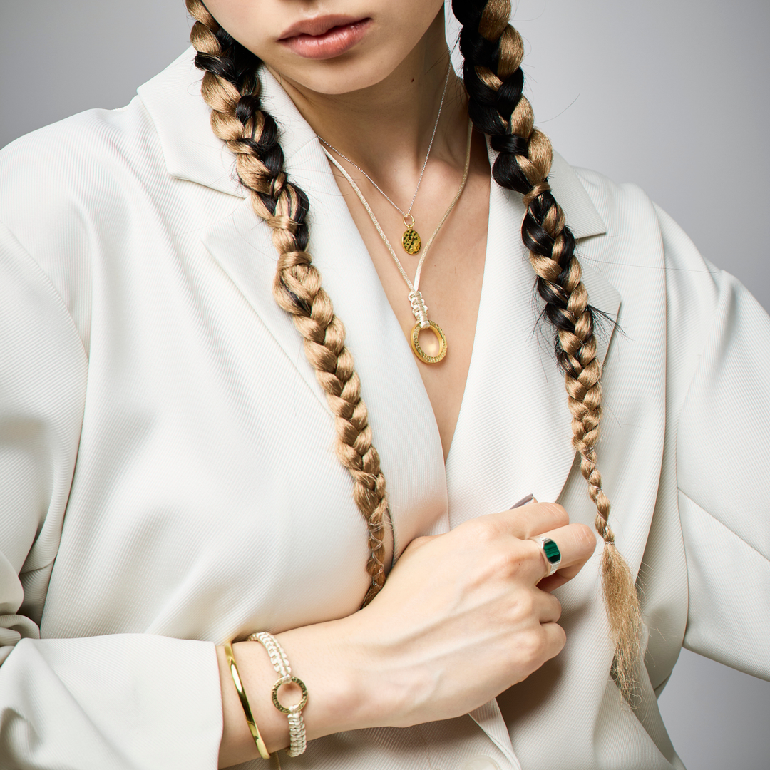 Choker -SOL- Champagne Gold ゴールド チョーカー-ネックレス-yuzen-official